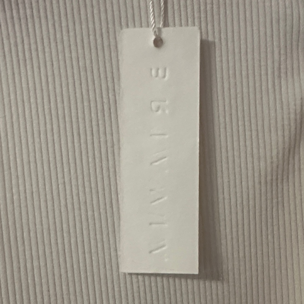 White Ribbed Tank Top - Picture 3 of 4